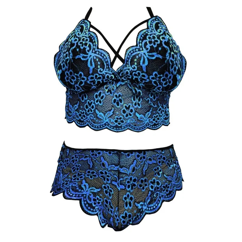 Cobalt Charm 🧿 Lingerie Set